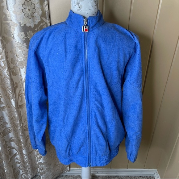 Vintage Mens Bonnie Sportswear California Large Blue Purple Full Zip Jacket - Picture 1 of 5